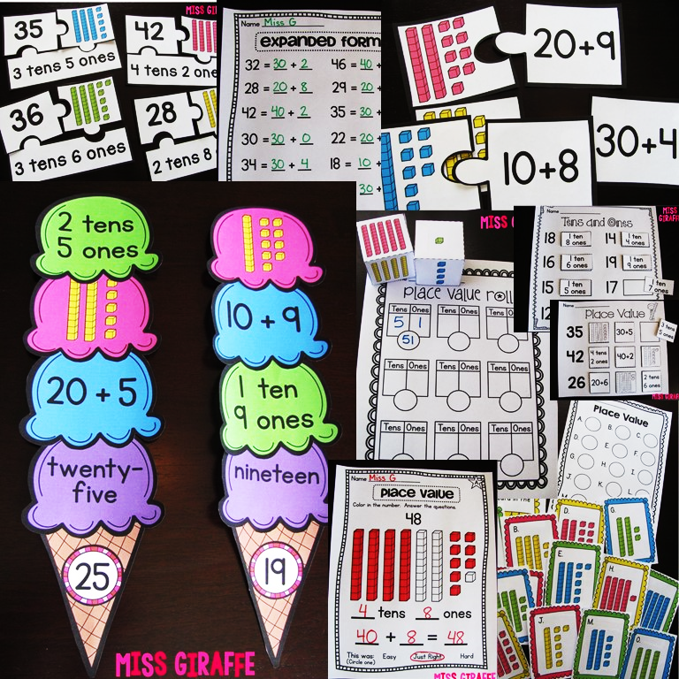 Miss Giraffes Class: Place Value in First Grade