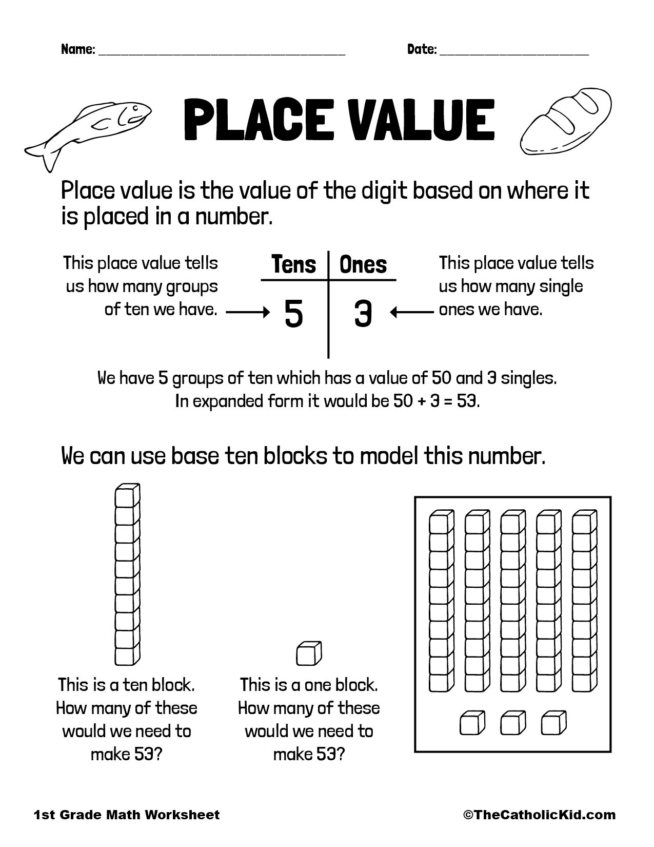 place value Archives - The Catholic Kid - Catholic Coloring Pages ...