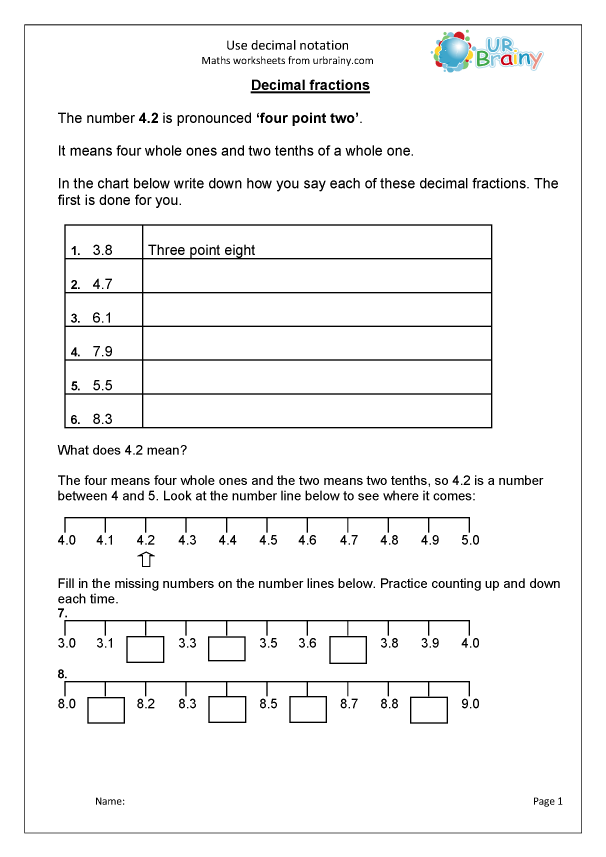 Place Value Worksheets — Free Place Value Charts
