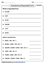 Place Value Worksheets