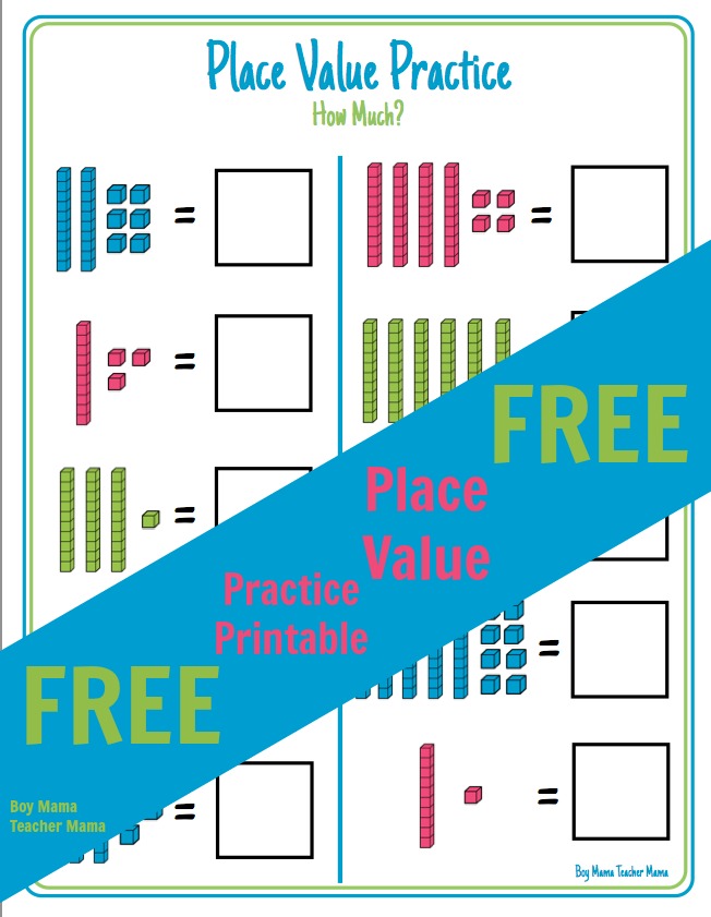 Teacher Mama: FREE Place Value Printable {After School Linky ...