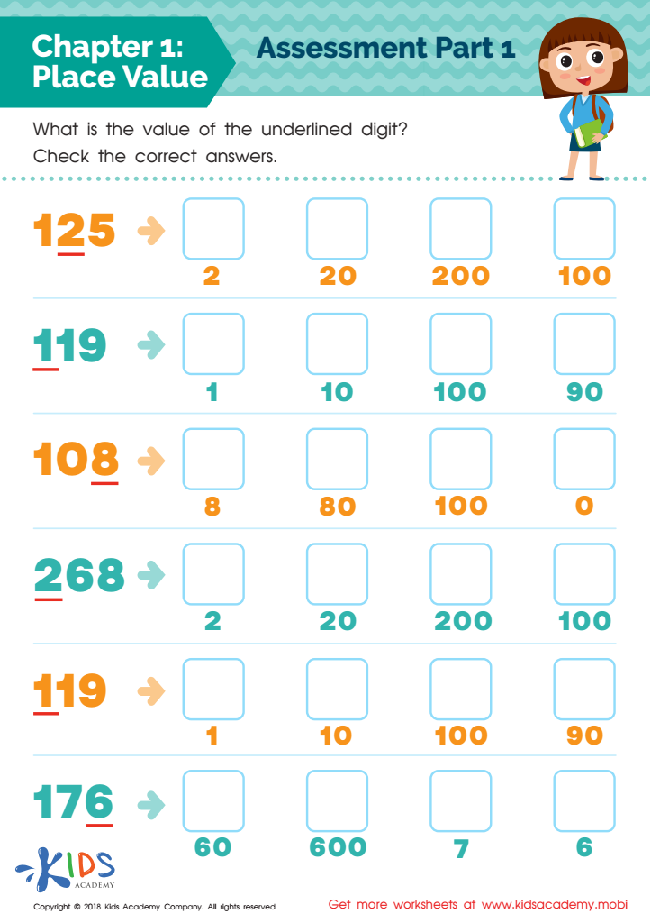 place value printable worksheet for grade 2