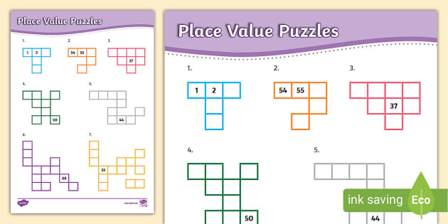 Place Value Puzzles (teacher made) - Twinkl