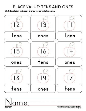 Place Value: Tens and Ones #10  