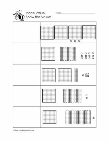 place value to 1000 worksheet