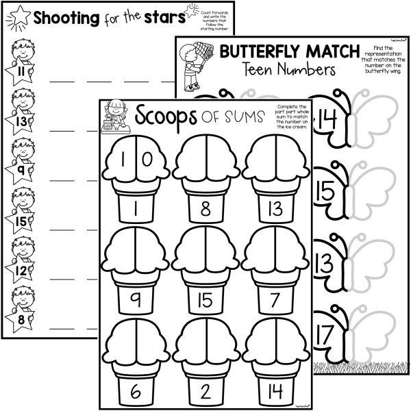 Numbers to 20 Worksheet PACKAGE - Top Teacher