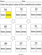 First Grade Place Value Math Worksheets - Twisty Noodle