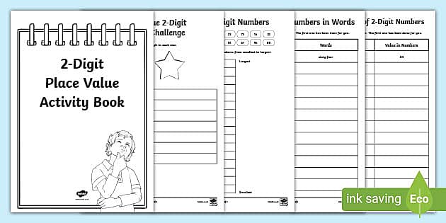 Place Value 2 Digit Numbers Activity Booklet (teacher made)