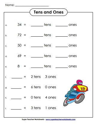Place Value: 2-Digit Numbers