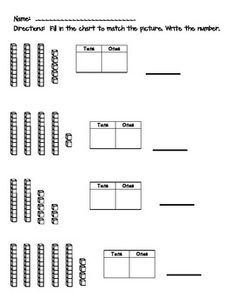 place value worksheet 2nd grade tens ones
