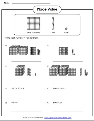 Place Value: 3-Digit Numbers