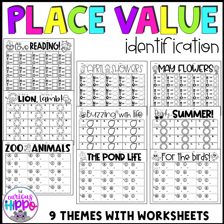 Place Value Worksheets for Spring