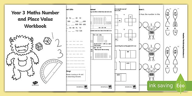 Year 3 Australian Maths Number Place Value Booklet 