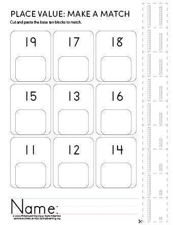 Place Value: Cut and Paste #2  