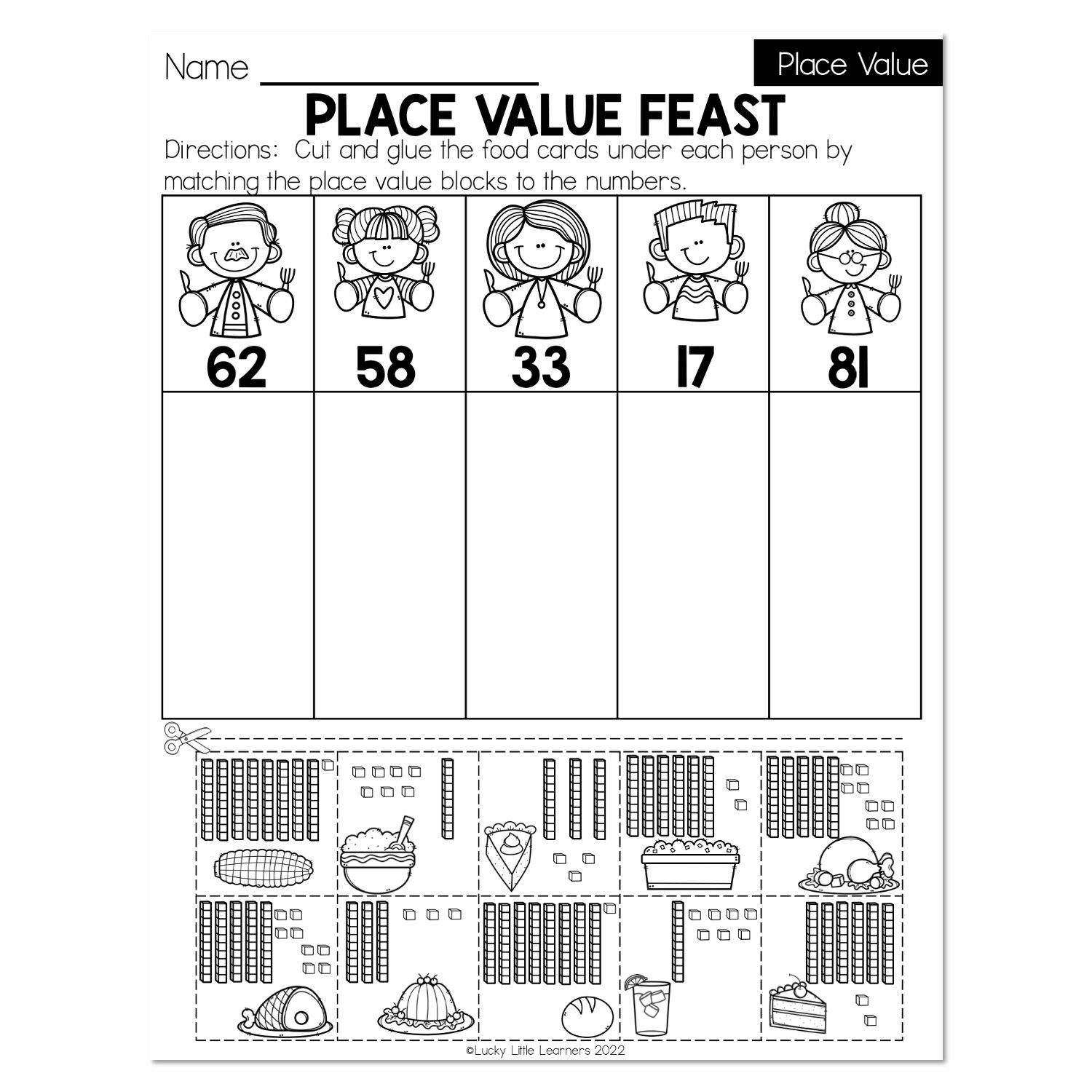 Fall- Early Finishers 1st Grade - Math - Place Value - Place Value ...