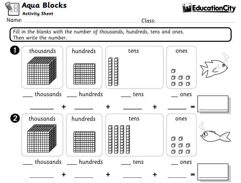 place value worksheet education com