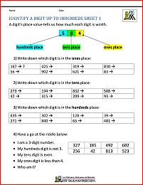 Place Value Worksheets