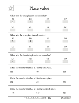 Learning place value | 1st grade, 2nd grade Math Worksheet ...