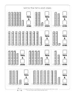 Place Value Worksheets for 1st Grade - Itsy Bitsy Fun
