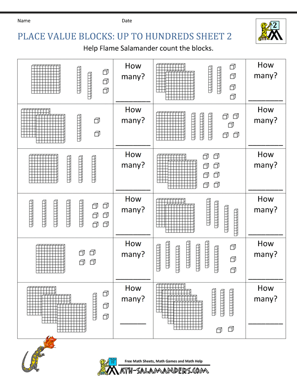 2nd Grade Place Value Worksheets