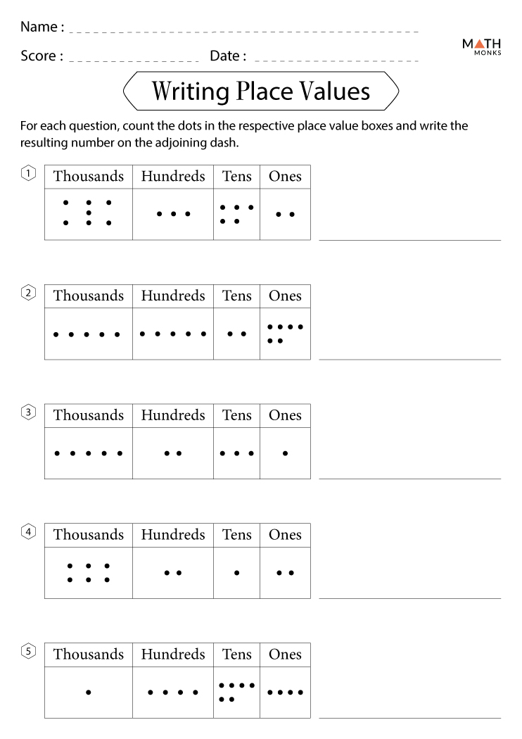 place value worksheet for grade 5 pdf