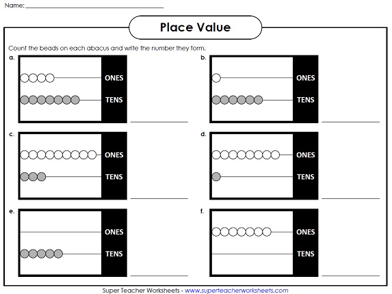 Place Value Worksheets