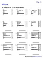 3-Digit Place Value Worksheets