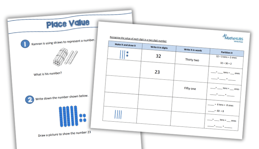 place value worksheet ks1