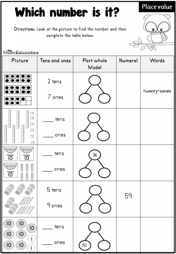 place value worksheet ks2 year