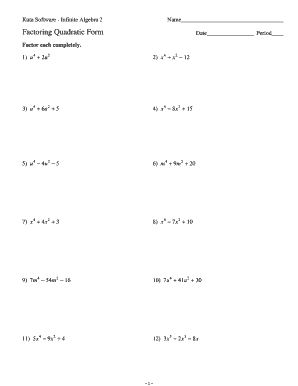 Big Old Factoring Worksheet Answers - Fill Online, Printable ...