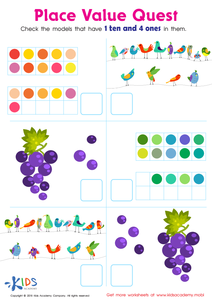 Place Value Quest Worksheet: Free Printout for Children