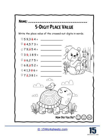 5-Digit Place Value Worksheets - 15 Worksheets Library