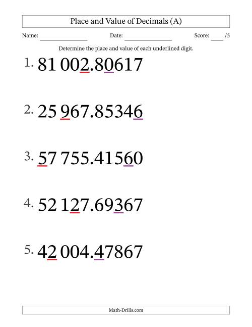 SI Format Determining Place and Value of Decimal Numbers from ...