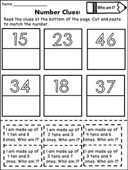 Place Value Worksheets for First Grade TENS AND ONES | Addition ...