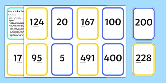 Place Value Snap Matching Cards (teacher made) - Twinkl