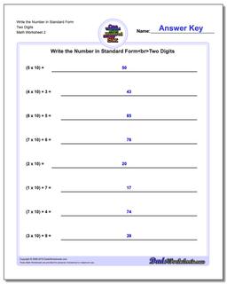 Standard, Expanded and Word Form: Write Expanded Place Value Form ...