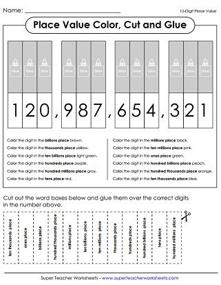 Ordering Numbers (Place Value) | Place value worksheets, Place ...