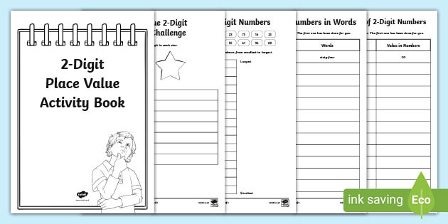 Place Value 2 Digit Numbers Activity Booklet (teacher made)