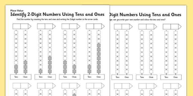 KS1 Maths Place Value Identify 2-Digit Numbers Using Tens and Ones ...