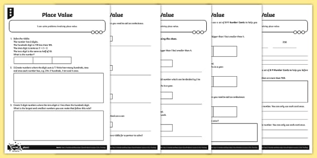 Place Value Word Problems | New Zealand | Primary - Twinkl