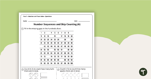 place value worksheet year 34