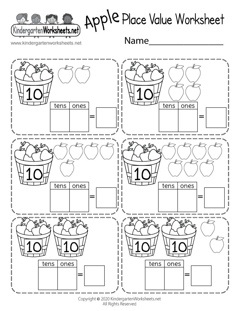 Apple Place Value Worksheet - Free Printable, Digital, &  PDF