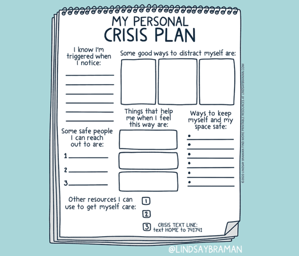 Creating a Crisis Plan: A Free Printable Worksheet for Safety ...