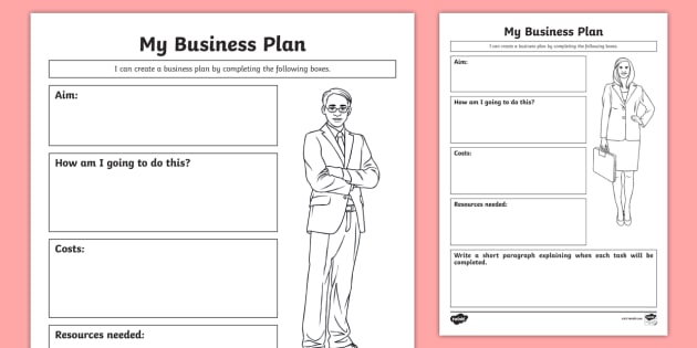 Template - Business Plan | Twinkl (Lehrer gemacht) - Twinkl