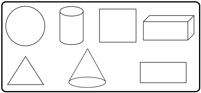 Plane and Solid Shapes Worksheet | Cube | Cuboid | Cone | Sphere