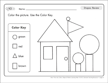 2D Shapes Worksheets &  Practice With Plane Shapes - Printable ...