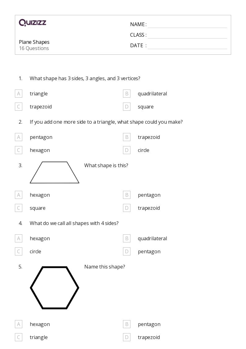 50+ Trapezoids worksheets for 2nd Class on Quizizz | Free &  Printable
