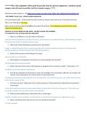 Planet Earth Video Questions.docx - *This LAB assignment will be ...