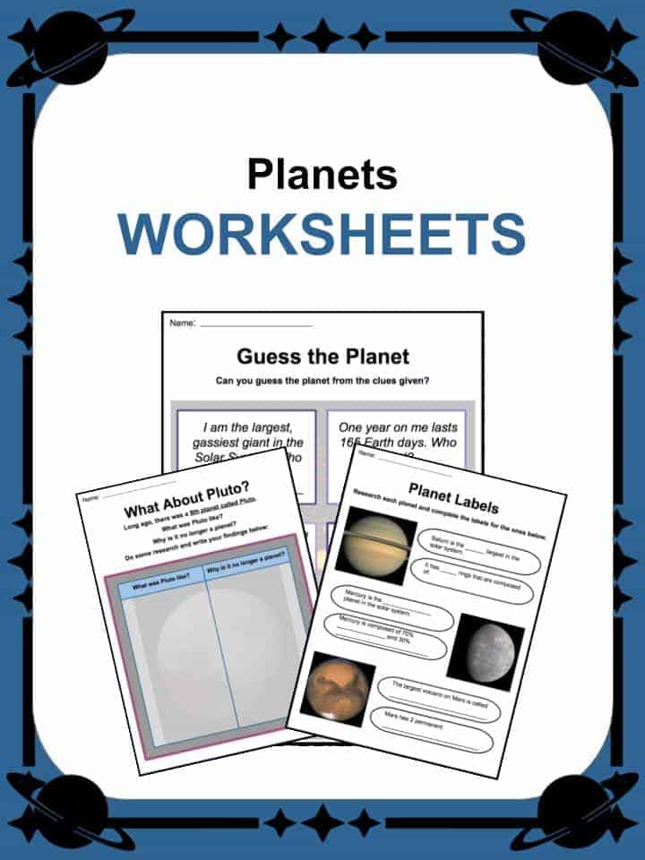 Planet Facts &  Worksheets | Names, Order, Characteristics ...