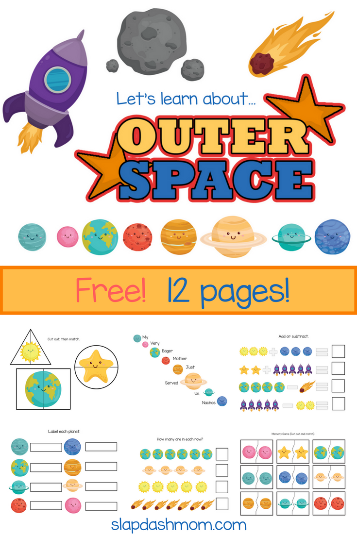 planets for kids worksheet